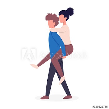 Cute romantic couple, domestic and date situation