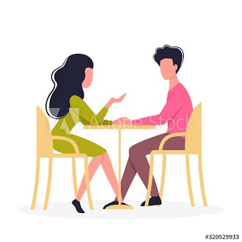 Cute romantic couple, domestic and date situation