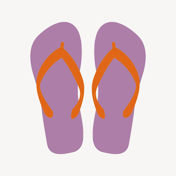 Cute sandals clipart illustration psd. | Free PSD - rawpixel
