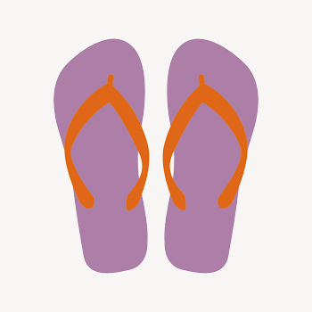 Cute sandals collage element illustration | Free Vector - rawpixel