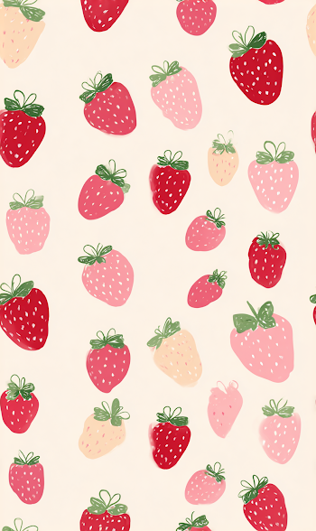 Cute Seamless Strawberry Pattern