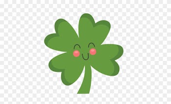 Cute Shamrock Clipart - Cute Four Leaf Clover Clipart