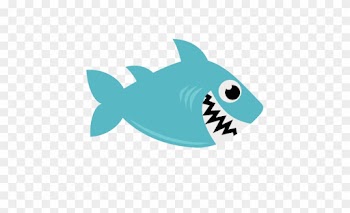 Cute Shark Clipart - Transparent Background Shark Clipart