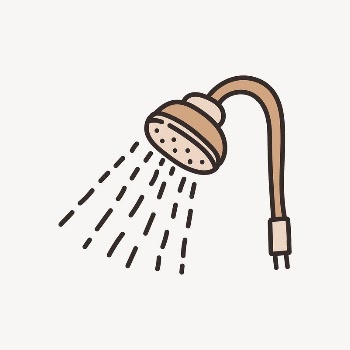 Cute shower doodle collage element | Free Vector - rawpixel