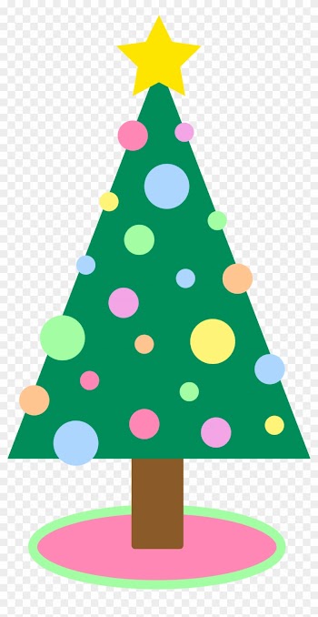 Cute Simple Christmas Tree Clipart - Cute Christmas Tree Cartoon