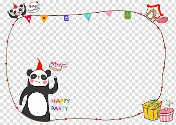 Cute simple frame transparent background PNG clipart