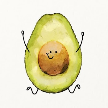 Cute smiling avocado cartoon clipart, | Free Photo Illustration - rawpixel