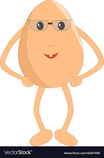 cute smiling egg cartoon wearing sunglass