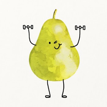 Cute smiling pear cartoon clipart, | Free Photo Illustration - rawpixel