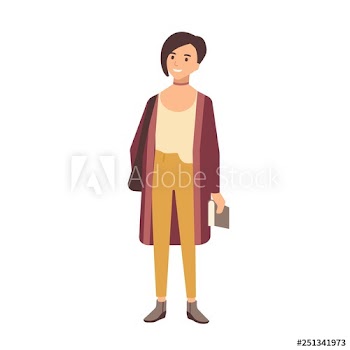 Cute smiling smart teenage school girl with short hair holding textbook