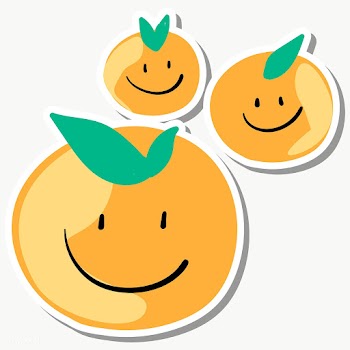 Cute smiling tangerine design element | Free  transparent png - 2285235