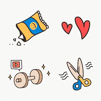 Cute social distancing and quarantine icon illustration set | Free  transparent png - 2318420