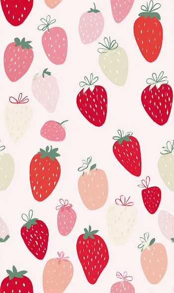 Cute Strawberry Seamless Pattern