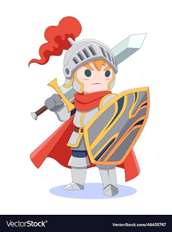 cute style fairy tales fantasy knight character