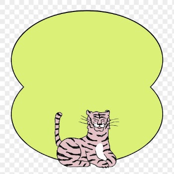 Cute tiger png frame sticker, | Free PNG Sticker - rawpixel