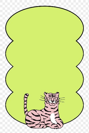 Cute tiger png frame sticker, | Free PNG Sticker - rawpixel