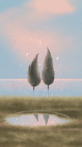 Cute trees phone wallpaper, relationship | Free Photo Illustration - rawpixel