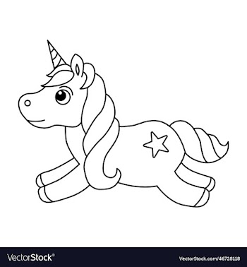 cute unicorn animal cartoon for kids