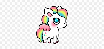 Cute Unicorn Colorful Sticker Remixit Babyunicorn Fr - Cute Unicorn Stickers