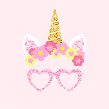 Cute unicorn photo booth party props vector | Free stock vector - 537624