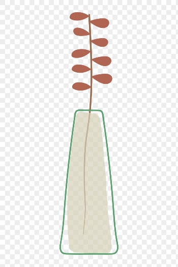 Cute vase png clipart, aesthetic | Free PNG - rawpixel