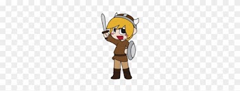 Cute Viking - Cute Viking Girl Cartoon