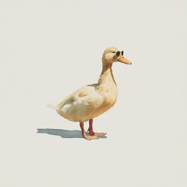 Cute Watercolor Baby Duck with Sunglasses Cute Watercolor Baby Duck with Sunglasses