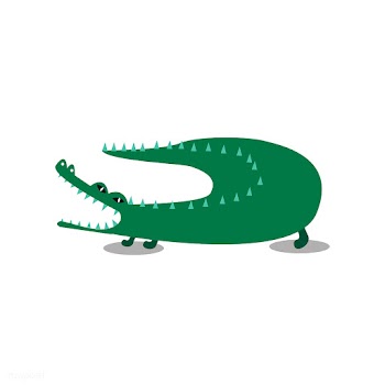 Cute wiid crocodile cartoon illustration | Free stock vector - 477127