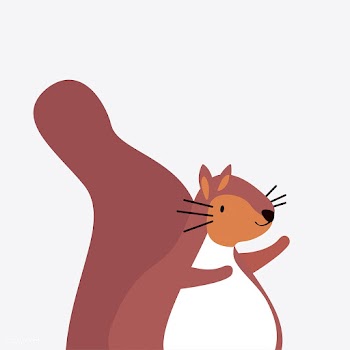 Cute wild brown squirrel cartoon vector illus.. | Free stock vector - 477050