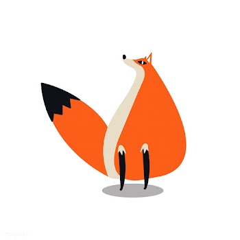 Cute wild fox cartoon illustration | Free stock vector - 477030