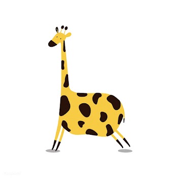 Cute wild giraffe cartoon illustration | Free stock vector - 477152