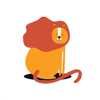 Cute wild lion cartoon illustration | Free stock vector - 477061