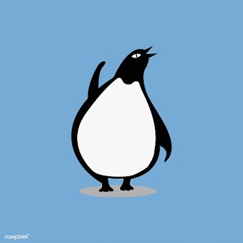 Cute wild penguin cartoon illustration | Free stock vector - 477002