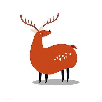 Cute wild spotted deer cartoon illustration | Free stock vector - 477041