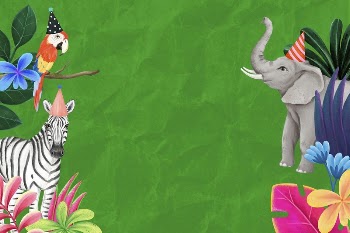 Cute wildlife background, animal illustration | Free Photo Illustration - rawpixel