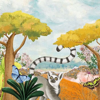 Cute wildlife background, blue sky | Free Photo Illustration - rawpixel