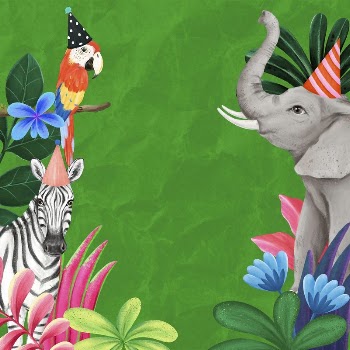 Cute wildlife frame background, animal | Free Photo Illustration - rawpixel