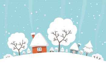 Cute winter cottage background, Christmas | Free Photo - rawpixel