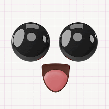 Cute wow face, 3D rendering | Free Photo - rawpixel
