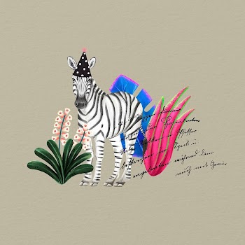 Cute zebra background, brown design | Free Photo Illustration - rawpixel