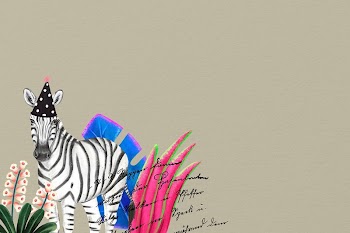 Cute zebra background, brown design | Free Photo Illustration - rawpixel