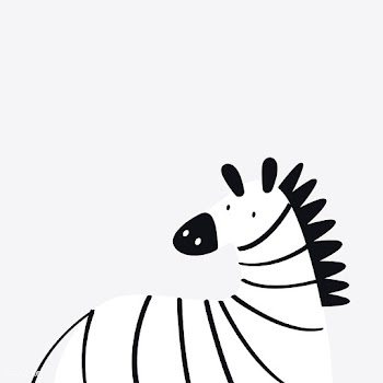 Cute zebra in a cartoon style vector | Free stock vector - 477003