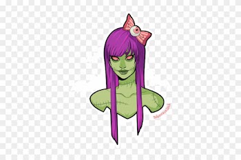 Cute Zombie - Creepy Zombie Girl Cartoon
