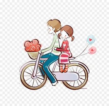 Cuteness Drawing Wallpaper - Couple illustration 