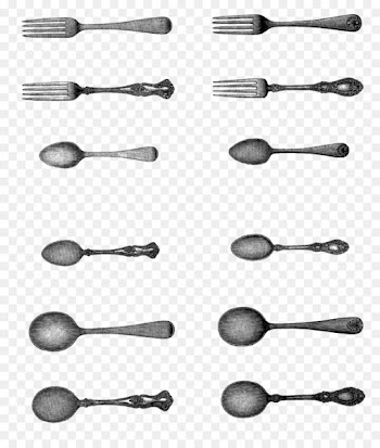 Cutlery Spoon Tableware Knife Kitchen utensil - spoon and fork 