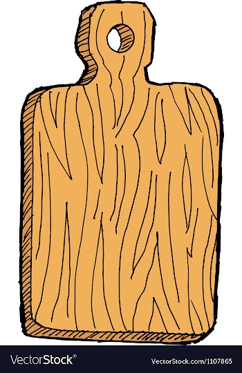 Cutting-board vector image