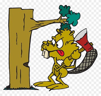 Cutting Down Tree Cartoon