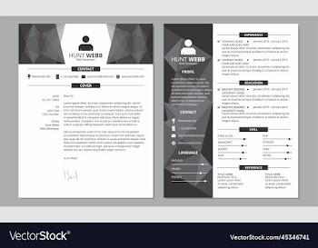cv resume template black and white grey sidebar