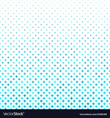 Cyan abstract curved star pattern background vector image