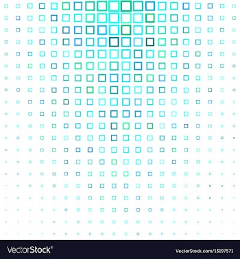 Cyan abstract square pattern background vector image